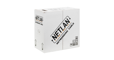 Кабель витая пара F/UTP 5e кат. 4 пары Netlan EC-UF004-5E-PVC-GY