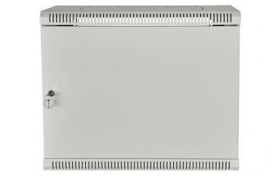 Шкаф телекоммуникационный настенный разборный 19”,9U(600x450), ШТ-НСр-9U-600-450-М дверь металл ССД