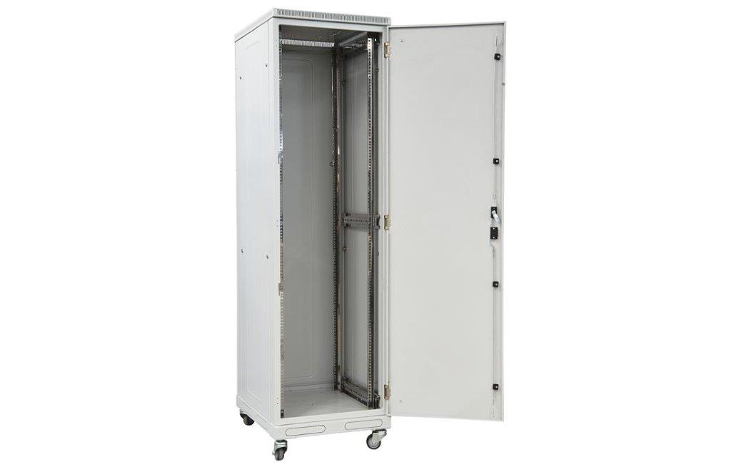 Шкаф телекоммуникационный напольный 19",42U(600x600), ШТ-НП-42U-600-600-М, передняя дверь металл ССД