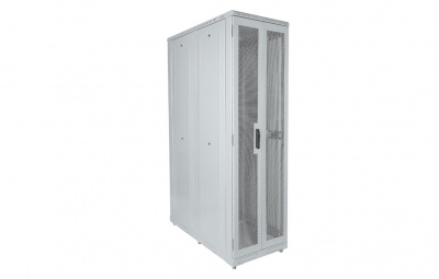 Шкаф телекоммуникационный напольный серверный 19"42U(600x1200) , ШТ-НП-С-42U-600-1200-ПП передняя,задняя двери перфорированные ССД