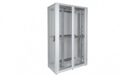 Шкаф телекоммуникационный напольный серверный 19",33U(800x1000) , ШТ-НП-С-33U-800-1000-ПП передняя,задняя двери перфорированные ССД