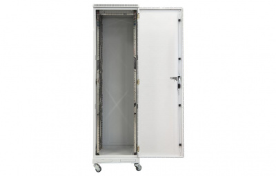 Шкаф телекоммуникационный напольный 19",27U(600x600), ШТ-НП-27U-600-600-П, передняя дверь перфорированная ССД