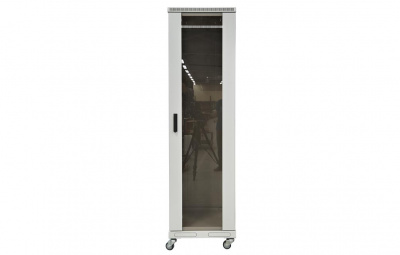 Шкаф телекоммуникационный напольный 19",33U(600x1000), ШТ-НП-33U-600-1000-С, передняя дверь стекло ССД