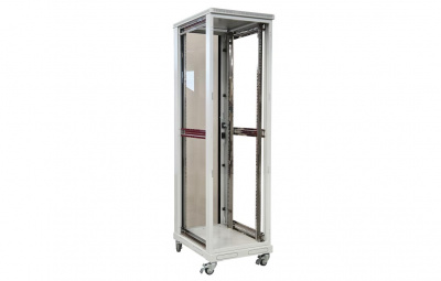 Шкаф телекоммуникационный напольный 19",33U(600x1000), ШТ-НП-33U-600-1000-С, передняя дверь стекло ССД