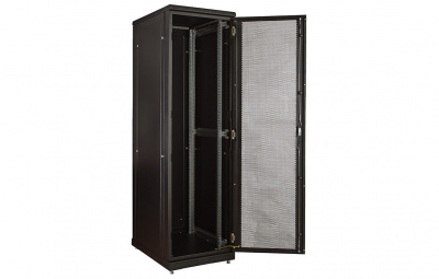 Шкаф телекоммуникационный напольный 19", 33U(800x800), ШТ-НП-М-33U-800-800-П-Ч, передняя дверь перфорация, черный ССД